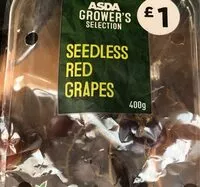 Sokerin määrä sisällä Seedless Red Grapes