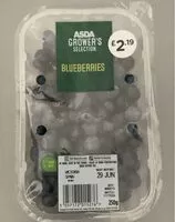 İçindeki şeker miktarı Blueberries
