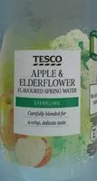 入っている砂糖の量 Apple and elderflower flavoured spring water