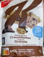 Zuckermenge drin Pépites d'avoine croustillantes - copeaux de chocolat noir