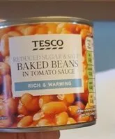 Suhkru kogus sees Reduced salt tesco baked beans