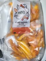 Sokerin määrä sisällä dried mamgo