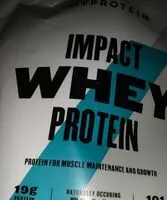 Quantité de sucre dans Impact whey protein vanilla raspberry