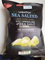 Jumlah gula yang masuk lightly salted hand cooked crisps