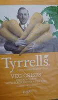 Quantité de sucre dans Veg crisps