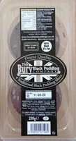 Sugar and nutrients in The bury black pudding company