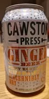 Suhkru kogus sees Cawston Press Ginger Beer