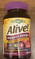 चीनी की मात्रा Alive! Women’s energy vitamin gummies