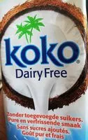 Suhkru kogus sees Koko dairy free lait de coco
