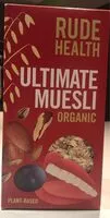 Suhkru kogus sees Rude health ultimate muesli organic