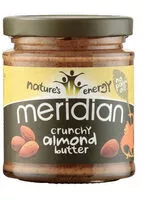 İçindeki şeker miktarı Meridian 100% Crunchy Almond Butter
