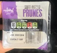 Pitted soft prunes