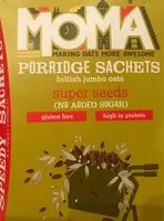 İçindeki şeker miktarı MOMA porridge sachets super seeds