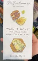 Quantité de sucre dans Walnut, Honey and Extra Virgin Olive Oil Crackers