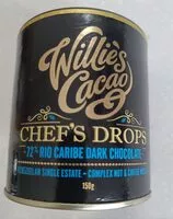 İçindeki şeker miktarı Willie's cacao Chef's drops 72% Rio Caribe Dark Chocolate