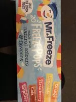 Cantidad de azúcar en Freese Pops made with natural colours & flavours