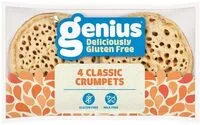 Zuckermenge drin Genius Gluten Free 4 Crumpets