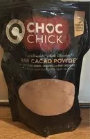 Sugar and nutrients in Choc chick