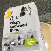 Cantidad de azúcar en Crispy seaweed thins wasabi