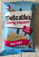 Sucre et nutriments contenus dans Metcalfe s skinny popcorn