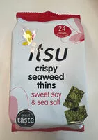 Cantidad de azúcar en Crispy Seaweed Thins Sweet Soy & Sea Salt