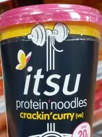 Cantidad de azúcar en Itsu protein noodles crackin'curry