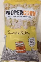 Sugar and nutrients in Propercorn