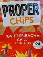 Amount of sugar in Sweet sriracha chilli lentil chips