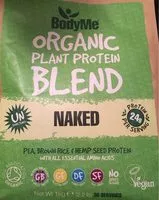 Количество сахара в Bodyme Organic Vegan Protein Powder Blend | Naked Raw Natural | 1KG | Unsweetened With 3 Plant Proteins