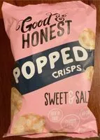 Amount of sugar in popped crisps