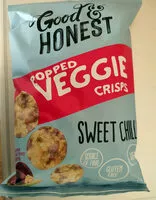 Amount of sugar in Popped veggie crisps sweet chilli