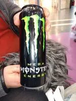 Suhkru kogus sees Monster energy