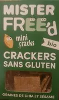 Cantidad de azúcar en Mini cracks Crackers sans gluten graines de chia et sésame