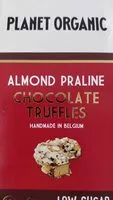 Quantité de sucre dans Almond praline chocolate truffles