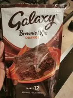 Suhkru kogus sees galaxy orange brownie mix
