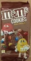 चीनी की मात्रा M&M'S COOKIES DOUBLE CHOCOLAT