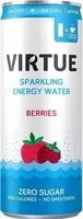 Sokerin määrä sisällä Virtue Sparkling Energy Water Berries