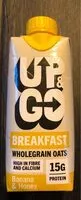 Suhkru kogus sees Up & Go Breakfast Wholegrain Oats Banana & Honey