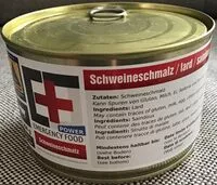 Zucker und Nährstoffe drin Emergency food convar