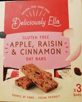 入っている砂糖の量 deliciously Ella apple and raisin oat bars
