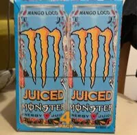 Jumlah gula yang masuk Monster juiced