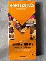 Quantité de sucre dans Happy Hippy dark chocolate with orange & geranium