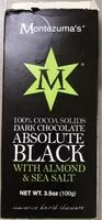 Quantité de sucre dans Absolute black