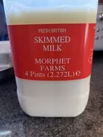 चीनी की मात्रा Skimmed milk