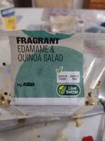 Suhkru kogus sees fragrant edamame and quinoa salad