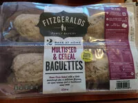 Cantidad de azúcar en Multiseed & Cereal Baguettes