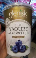 Sokerin määrä sisällä Yaourt à la grecque myrtille