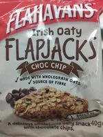 Suhkru kogus sees Irish Oaty Flapjacks Choc Chip