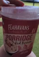 Suhkru kogus sees Porridge red berries
