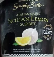 Jumlah gula yang masuk Sicilian Lemon Sorbet